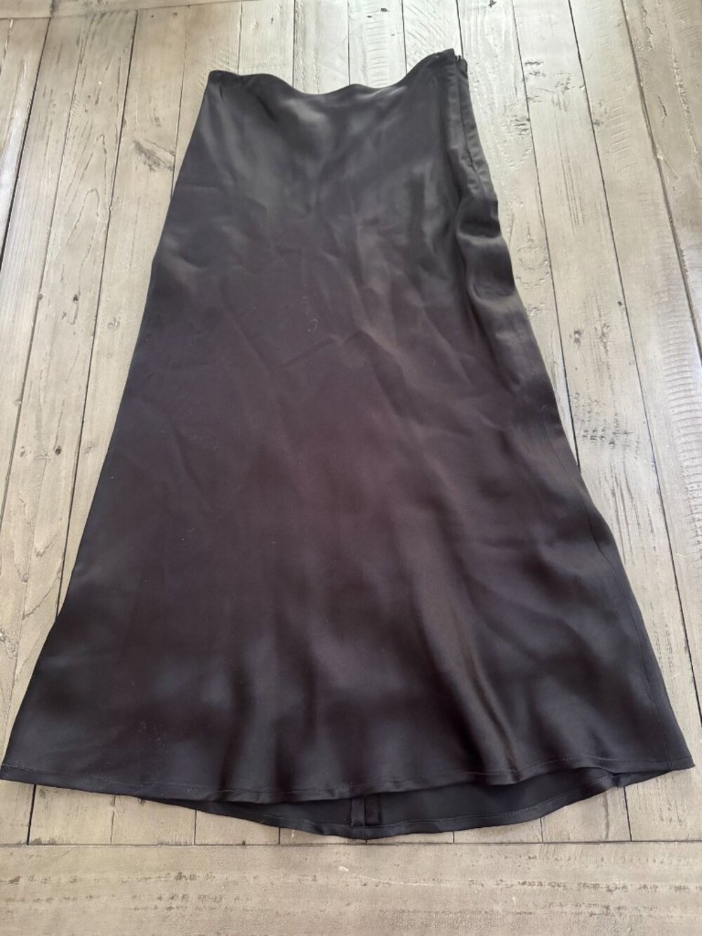 L'Agence Perin Silk Midi Skirt Black Size XS